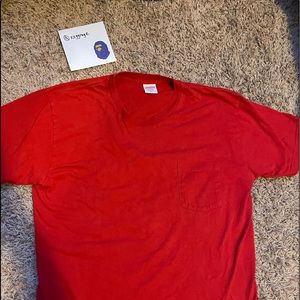 Plain Red Supreme Tee